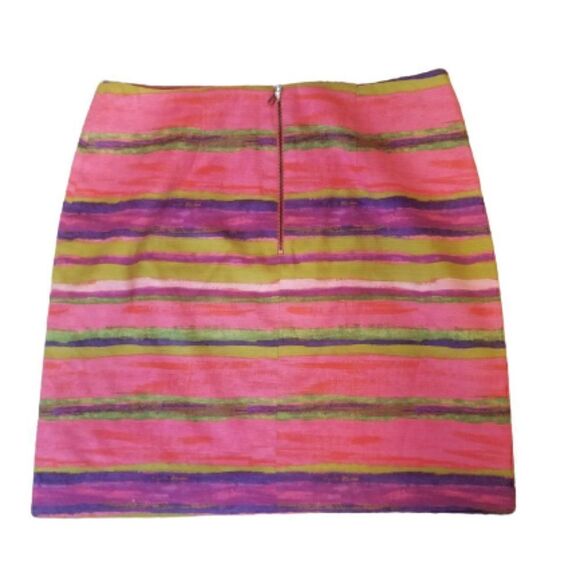 ANN Taylor Preppy Watercolors Striped Mini Skirt - Picture 4 of 5
